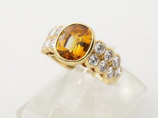 Pt900 イエローサファイヤリング｜宝塚市の買取・質預かり｜質屋マルカ