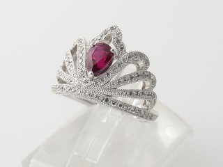 Pt900 ルビー 1.0ct ティアラリング｜川西市・雲雀丘の買取・質預かり｜質屋マルカ