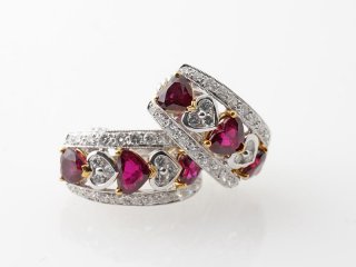 ホワイトゴールド ルビー ピアス｜芦屋の買取・質預かり｜質屋マルカ