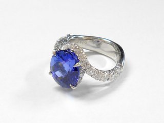 タンザナイト 7.3ct ダイヤモンドリング｜芦屋の買取・質預かり｜質屋マルカ