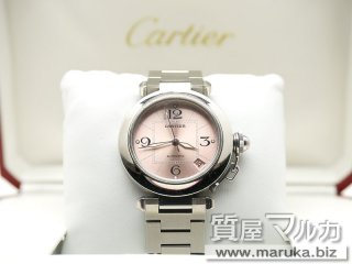 カルティエ  パシャC ピンク文字盤 自動巻｜川西市・雲雀丘の買取・質預かり｜質屋マルカ