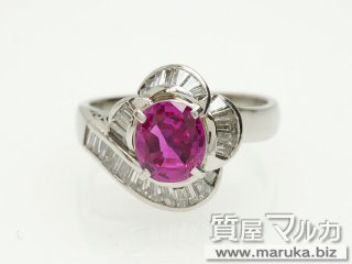 Pt900 ピンクサファイヤ リング｜豊中市の買取・質預かり｜質屋マルカ