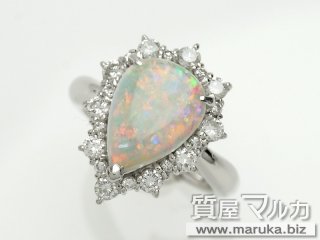 オパール1.7ct ダイヤ巻リング｜池田市の買取・質預かり｜質屋マルカ