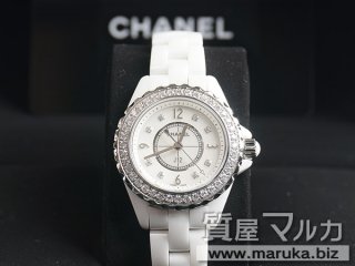 シャネル  J12 レディース シェル ダイヤ入｜千里中央の買取・質預かり｜質屋マルカ