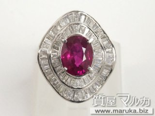 綺麗なルビー 2.59ct ダイヤ巻リング｜宝塚市の買取・質預かり｜質屋マルカ