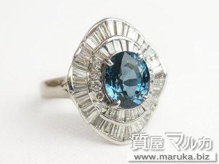 サファイヤ 4.1ct ダイヤ巻リング｜宝塚市の買取・質預かり｜質屋マルカ