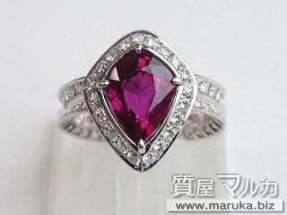 プラチナ ルビー3.6ct リング｜豊中市の買取・質預かり｜質屋マルカ