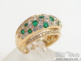 Pt900 エメラルド6.2ct ダイヤモンドリングの買取・質預かり Pt900 エメラルド6.2ct ダイヤモンドリングの買取・質預かり