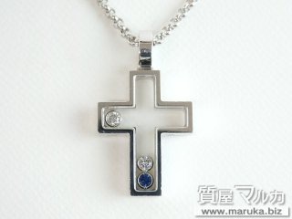 ショパール  ハッピーダイヤ クロスネックレス
