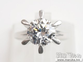 Pt900 高品質ダイヤモンド 2.06ct リング