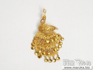 刻印なし 孔雀モチーフ ブローチ｜池田市の買取・質預かり｜質屋マルカ