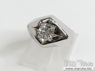 Pt900 ダイヤモンド1.4ct 印台リング｜箕面市の買取・質預かり｜質屋マルカ