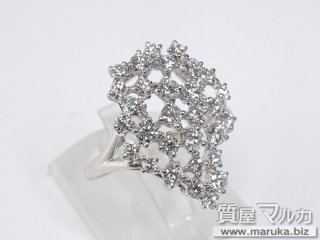 Pt900 高品質ダイヤ デザインリング｜豊中市の買取・質預かり｜質屋マルカ