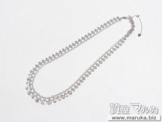 Pt850 ミラーボール ネックレス 25.2g｜豊中市の買取・質預かり｜質屋マルカ