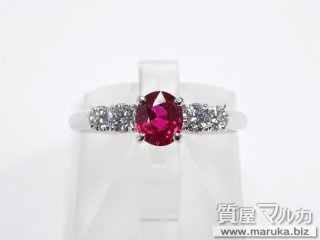 Pt900 高品質ルビー1.07ct ダイヤモンドリング｜箕面市の買取・質預かり｜質屋マルカ