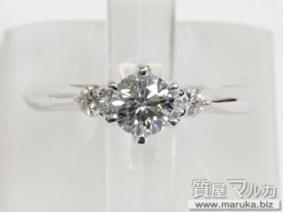 Pt900 高品質ダイヤモンド 0.4ct 立爪リング｜豊中市の買取・質預かり｜質屋マルカ