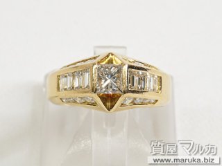 ダイヤモンド 0.55カラット k18 デザインリング｜千里中央の買取・質預かり｜質屋マルカ