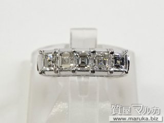 ダイヤモンド 1.0ct  一文字リング｜池田市の買取・質預かり｜質屋マルカ