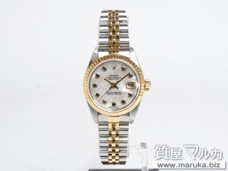 ロレックス  レディース デイトジャスト 69173NGS シェル サファイヤ｜江坂の買取・質預かり｜質屋マルカ
