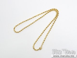 K18 11.8g ミラーボールネックレス｜江坂の買取・質預かり｜質屋マルカ