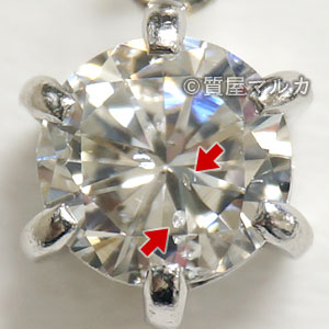 クラリティがSI2のダイヤモンドの例