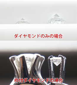 ダイヤモンドのカラーグレードはマスターストーンと比較して決定します