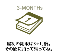 期限はお好きなだけ延長することができます。